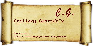 Czellary Gusztáv névjegykártya